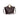 Woven Genuine Leather Handbag with Gold Handle