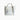 Leather Tote with Gold Accents & Leather Tassel - White