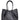 Genuine Woven Leather Tote - Black